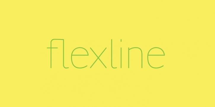 Flexline font preview