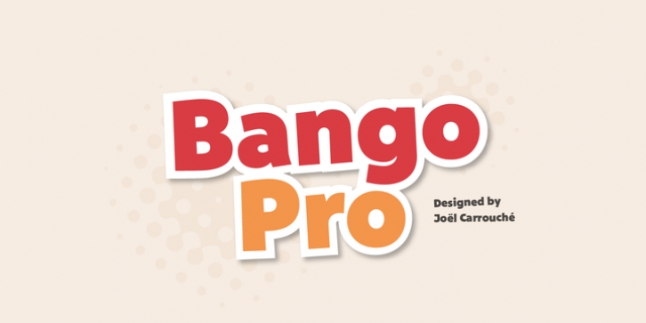 Bango Pro font preview