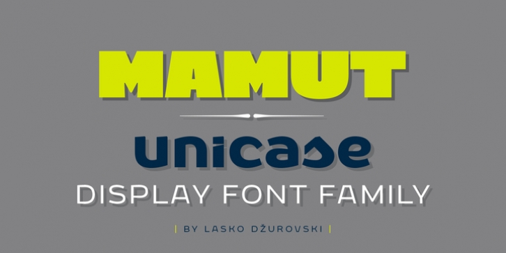 Mamut font preview