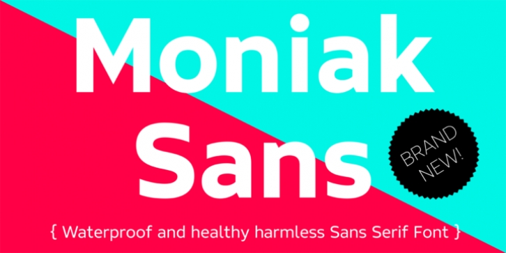 Moniak Sans font preview