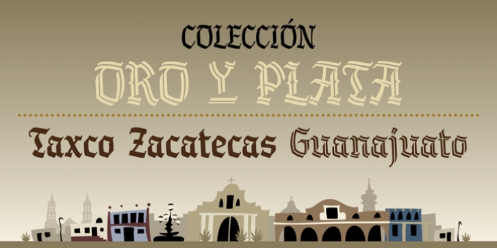Oro y Plata font preview