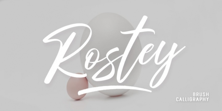 Rostey font preview