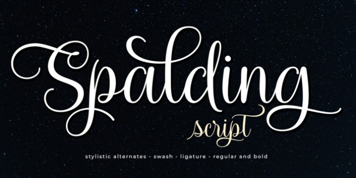 Spalding Script font preview