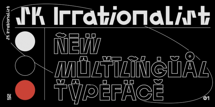 SK Irrationalist font preview