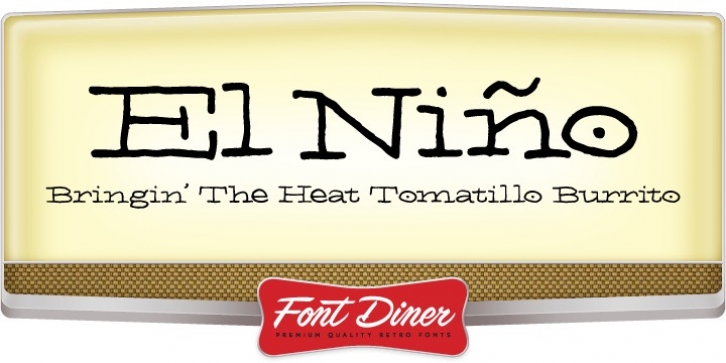 El Nino font preview