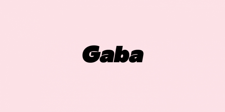 Gaba font preview