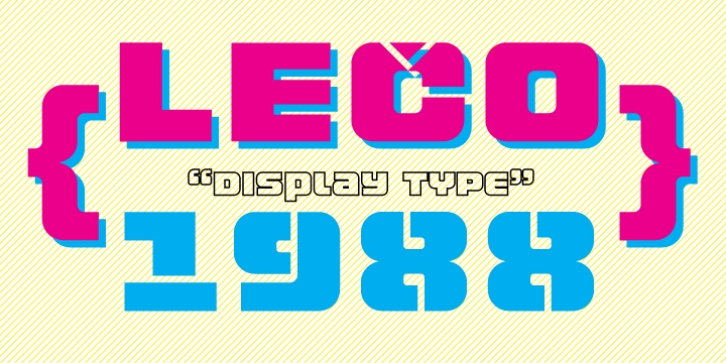 LECO 1988 font preview