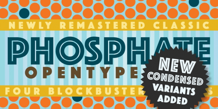 Phosphate Pro font preview