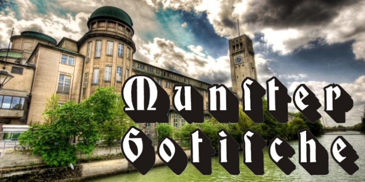 Münster Gotische font preview