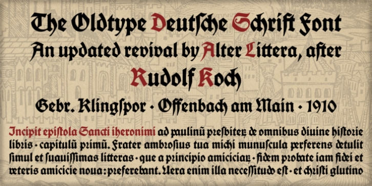 Deutsche Schrift font preview