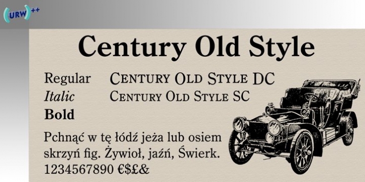 Century Old Style font preview