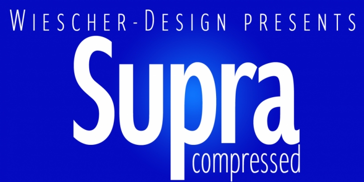 Supra Compressed font preview