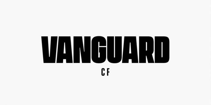 Vanguard CF font preview
