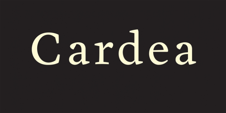 Cardea font preview