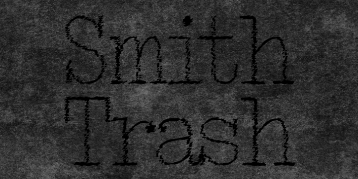 Smith Trash font preview