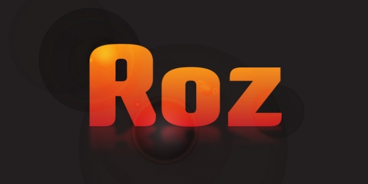 Roz font preview