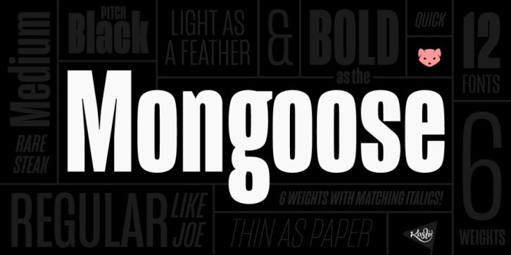 Mongoose font preview