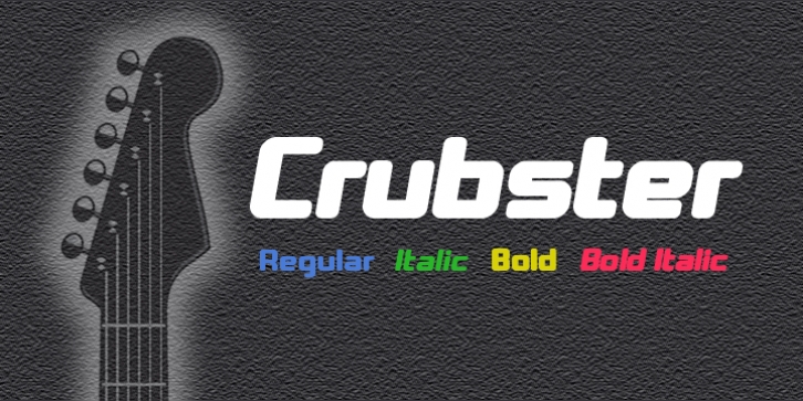 Crubster font preview