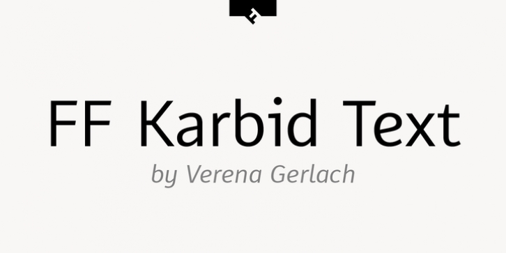 FF Karbid Text font preview