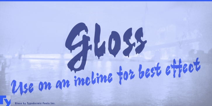 Gloss font preview