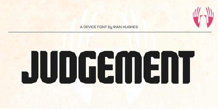 Judgement font preview