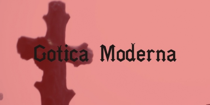 Gotica Moderna font preview