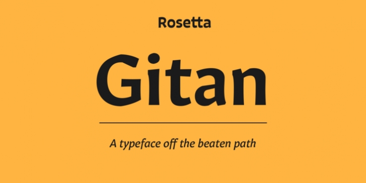 Gitan font preview