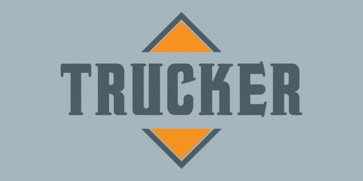 Trucker font preview
