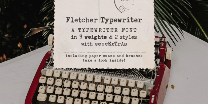 Fletcher Typewriter font preview
