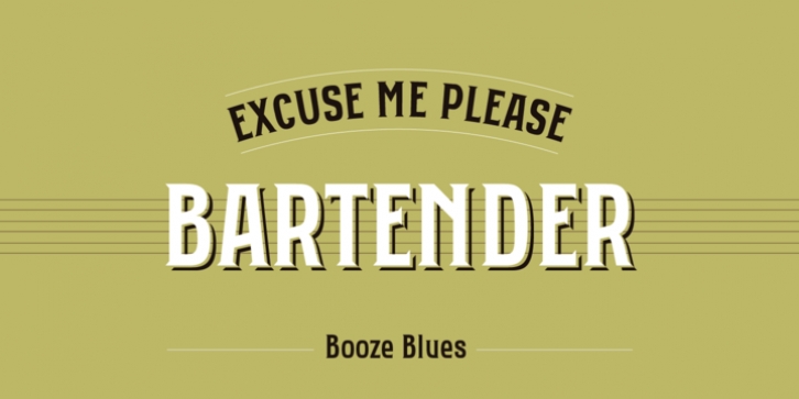 Bartender font preview