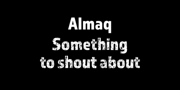 Almaq font preview