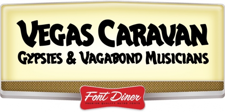 Vegas Caravan font preview
