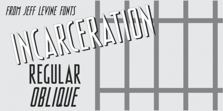 Incarceration JNL font preview