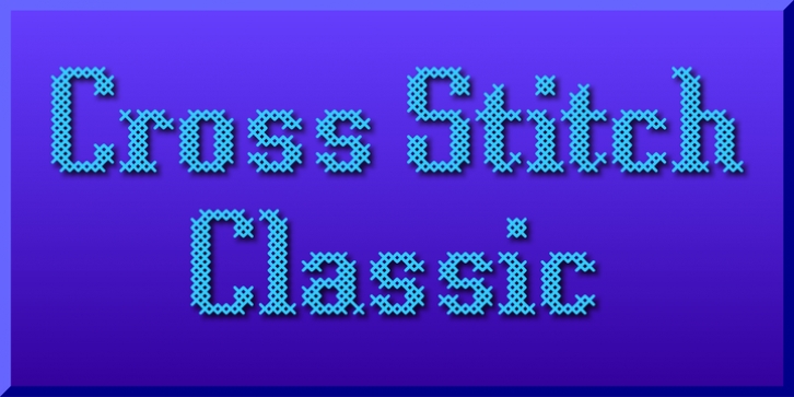 Cross Stitch Classic font preview