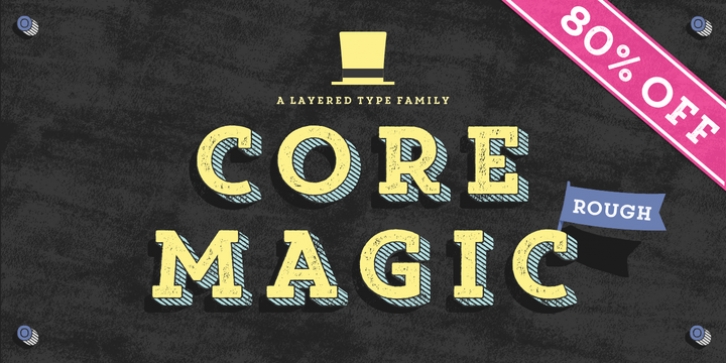 Core Magic Rough font preview