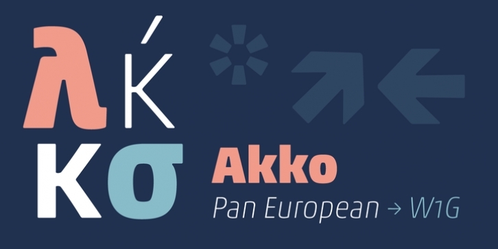 Akko Pan-European font preview
