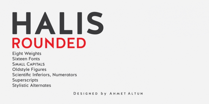 Halis Rounded font preview