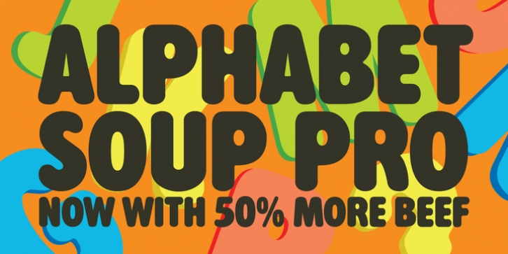 Alphabet Soup Pro font preview