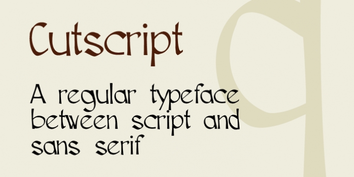 Cutscript font preview