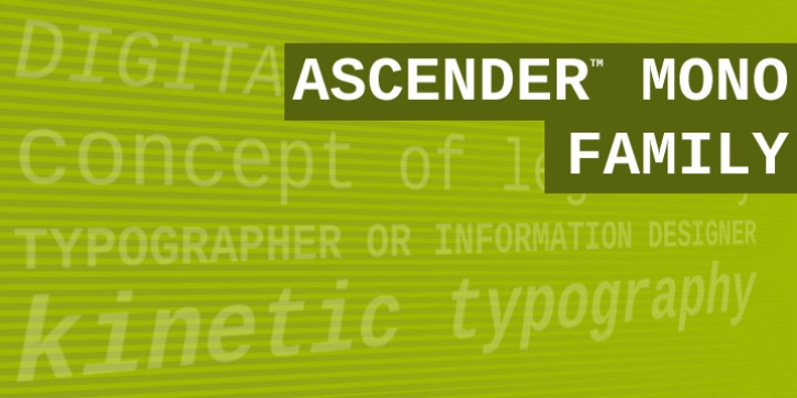 Ascender Sans Mono font preview