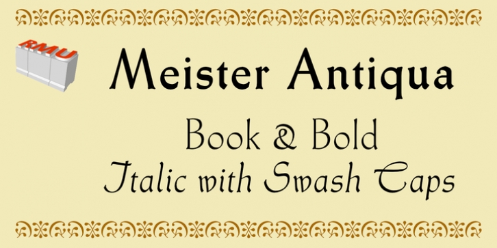 Meister Antiqua font preview