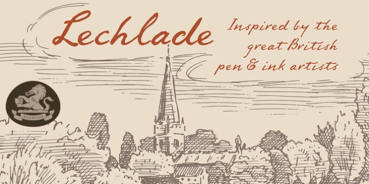 Lechlade font preview