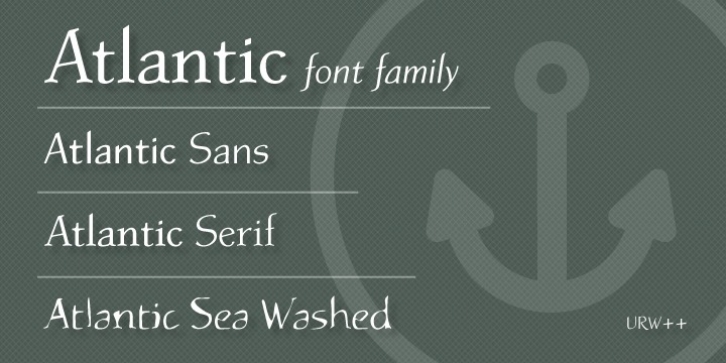 Atlantic Seawashed font preview