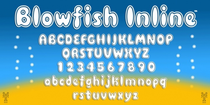 Blowfish Inline font preview