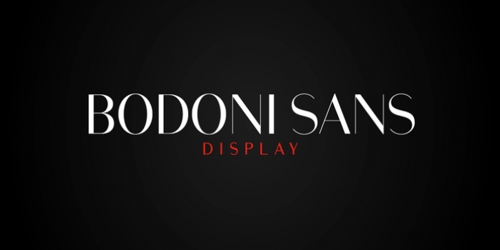 Bodoni Sans Display font preview