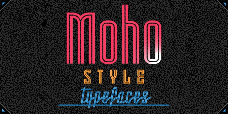 Moho Style font preview