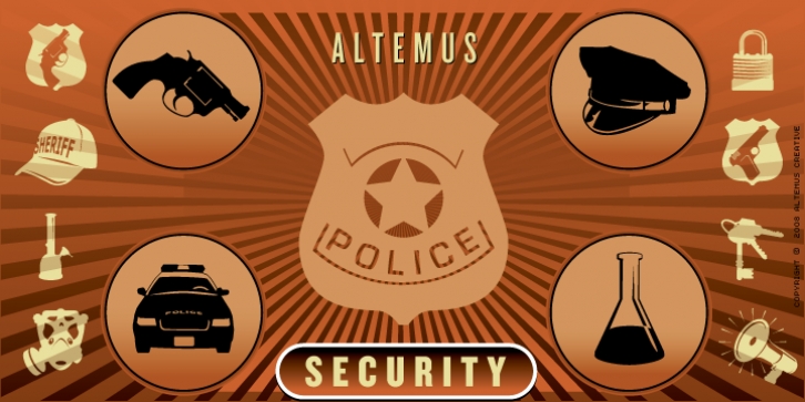 Altemus Security font preview
