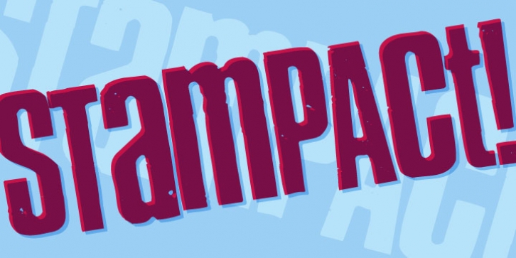 Stampact font preview