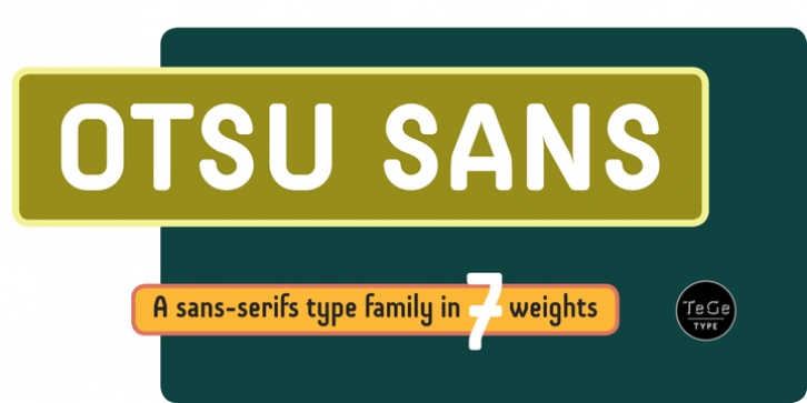 Otsu Sans font preview