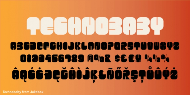 Technobaby JF font preview